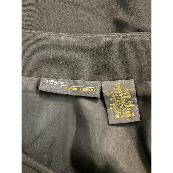 black Grace Dane Lewis pencil skirt size 12 - Picture 3 of 3